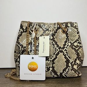 NWT Francesca’s Faux Snakeskin Bag